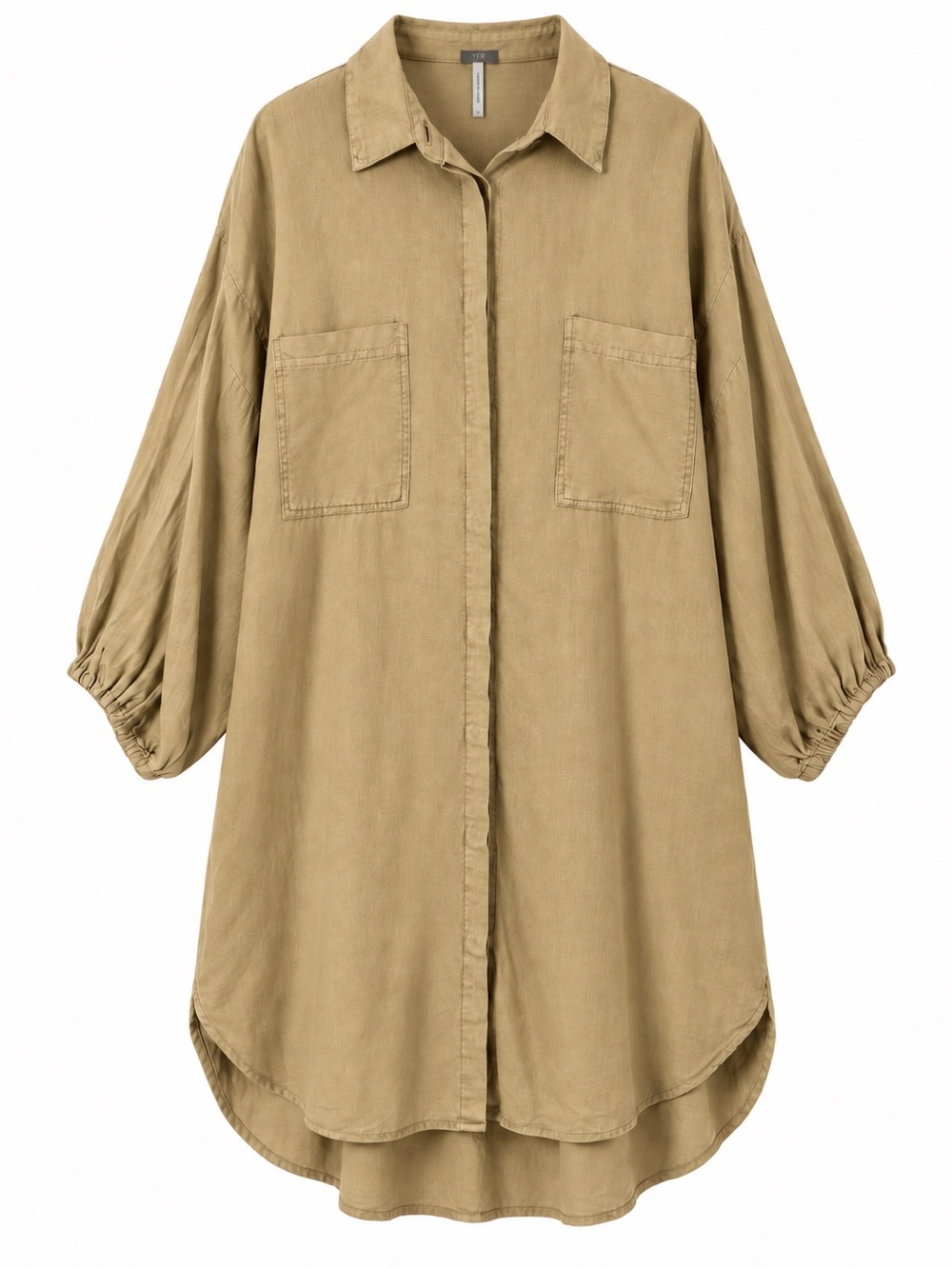YFB Young Fabulous & Broke Sand Dollar Linen Blend Shirt Dress